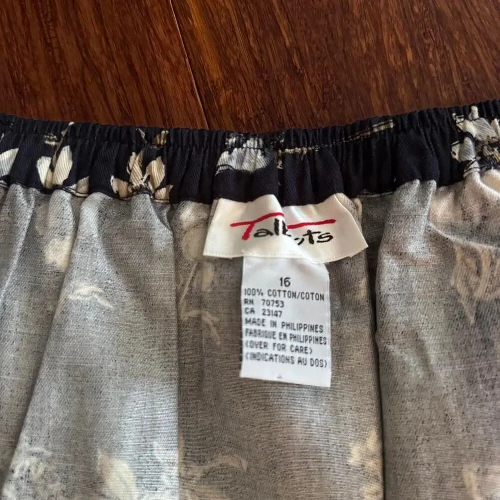 Talbots Women's Navy and Blue Skirt